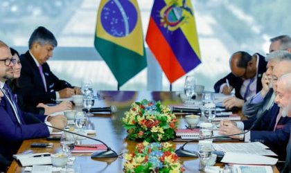 Sin sesgos ideológicos, Noboa y Lula acuerdan cooperación comercial y en seguridad